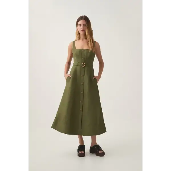 Aje Axle Utility Midi Dress - Dresses