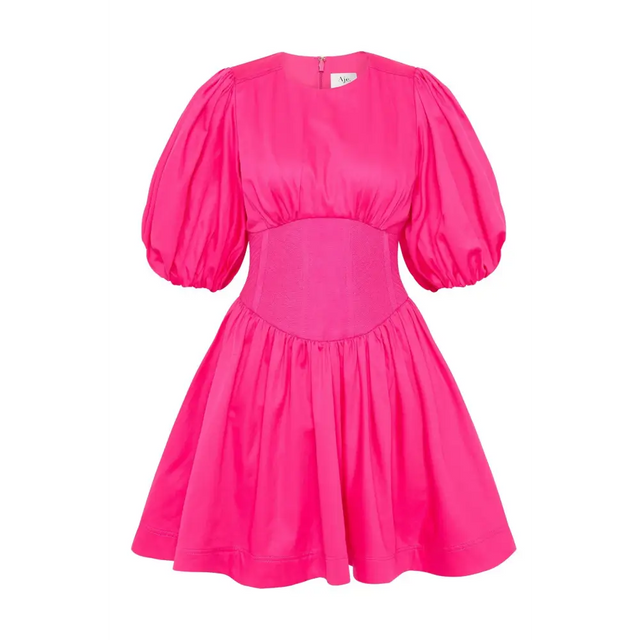 Aje Billie Corded Mini Dress Pink Size 10 - 10 / Pink - Dresses