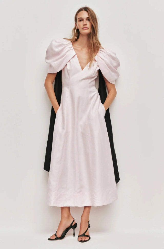 Aje Bisou Midi Dress Pastel Pink - 10 / Pink - Dresses
