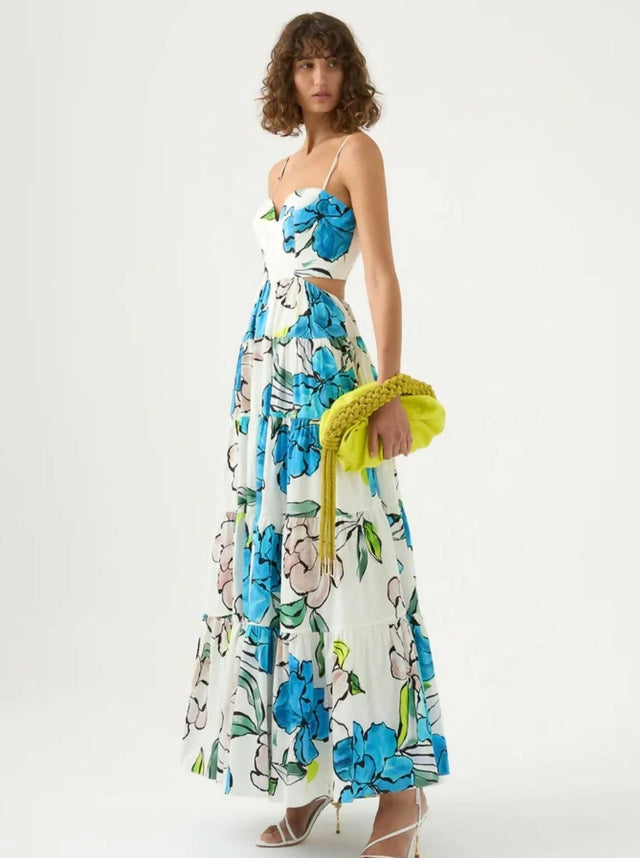 Curated Collection - Aje Botanical Tiered Maxi