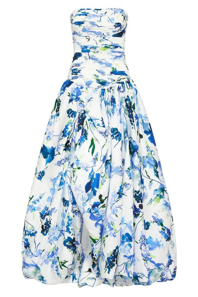 Aje Bubble Hem Maxi Gown - 8 / Floral - Dresses