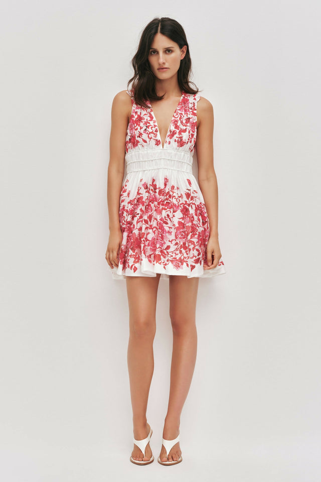 Aje Casia Mini Dress - 10 / Floral - Dresses