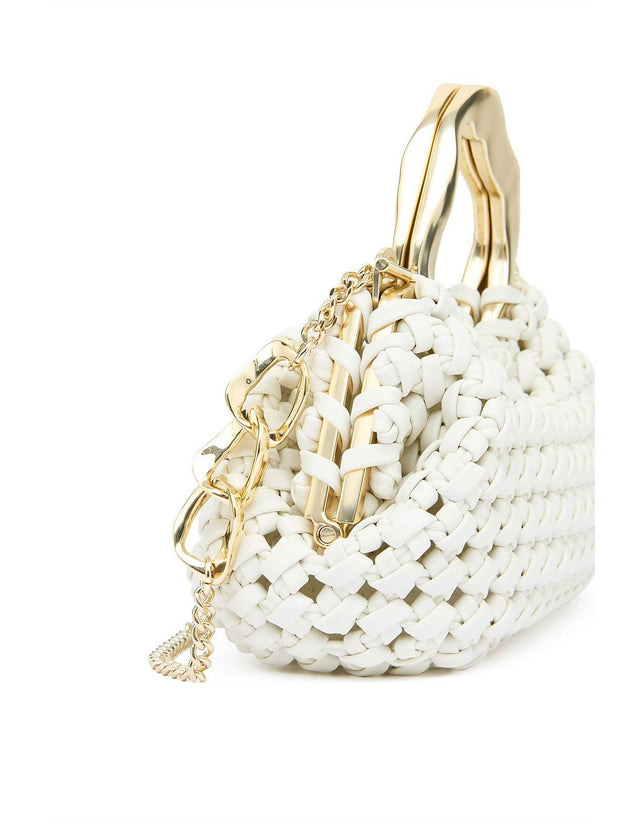 Aje Clutch Weave Bag White - White - Bags