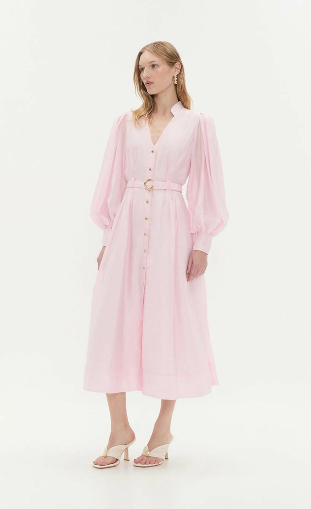 Aje Colette Shirt Dress - 10 / Pink - Dresses