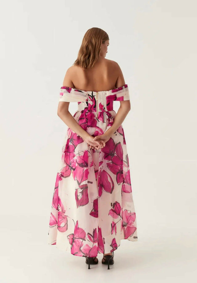 Aje Cordelia Corset Maxi Dress Floral Size 6 - 6 / Floral - Dresses