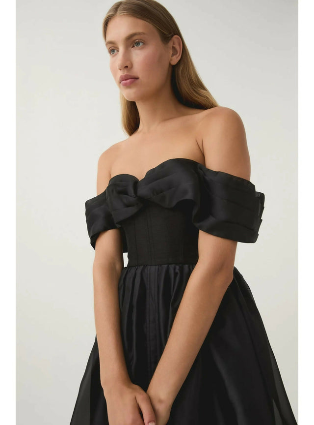 Aje Cordelia Corseted Maxi Dress in Black Size AU 10 - 10 / Black - Dresses