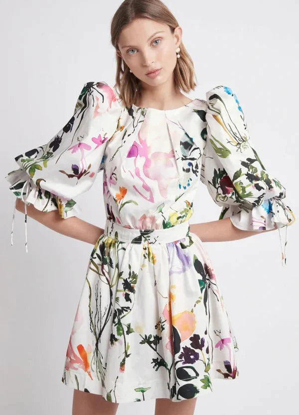 AJE - Aje Drift Puff Sleeve Mini Dress