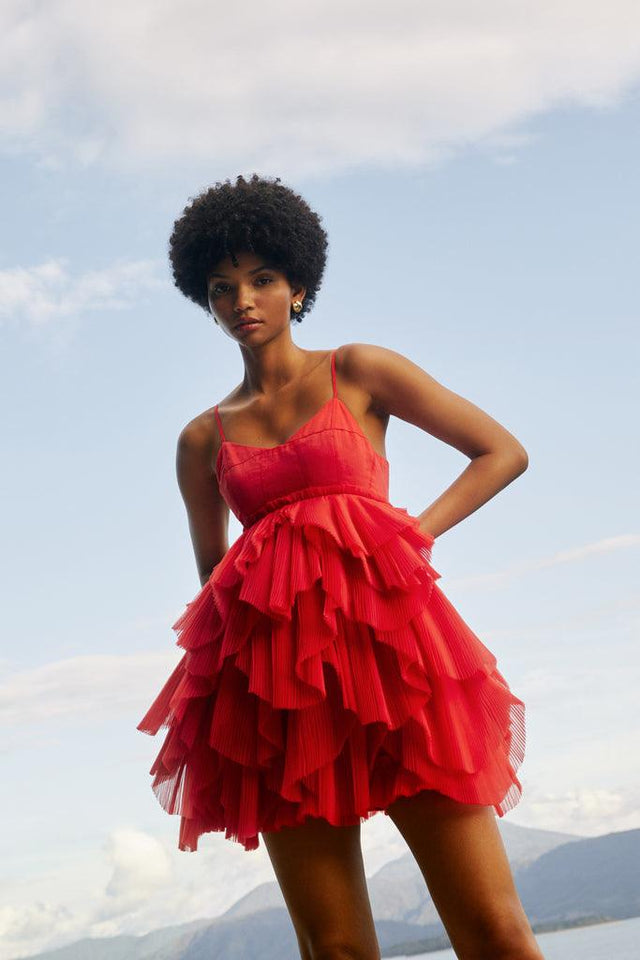 AJE - Aje Elsie Pleat Mini Dress