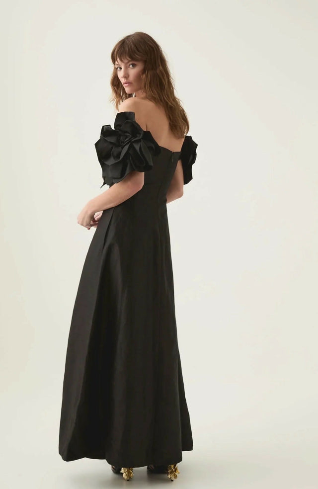 Aje Etta Midi Dress - 10 / Black - Dresses
