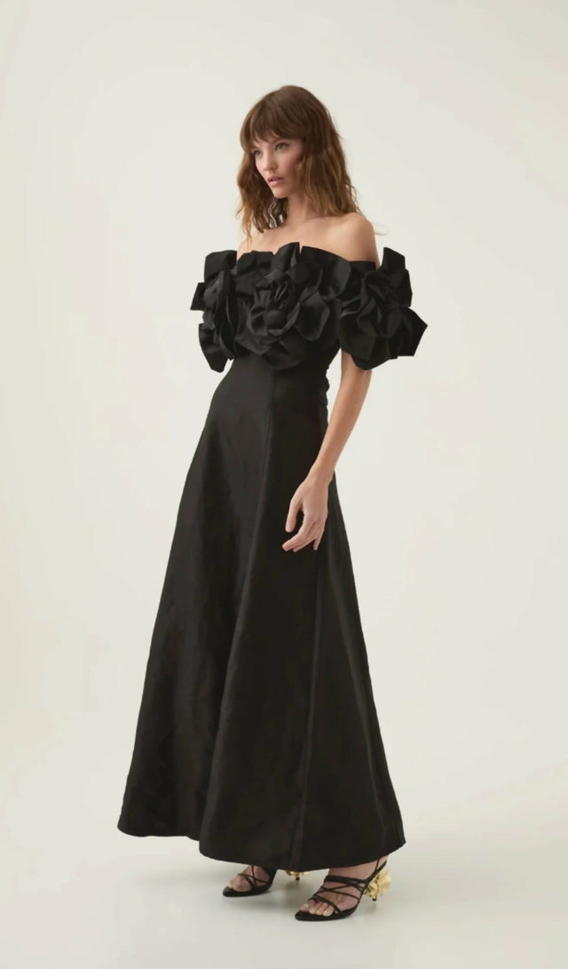 Aje Etta Midi Dress - 10 / Black - Dresses