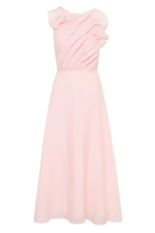 Aje Genesis Midi Dress in Soft Pink Size 14 - 14 / Pink - Dresses