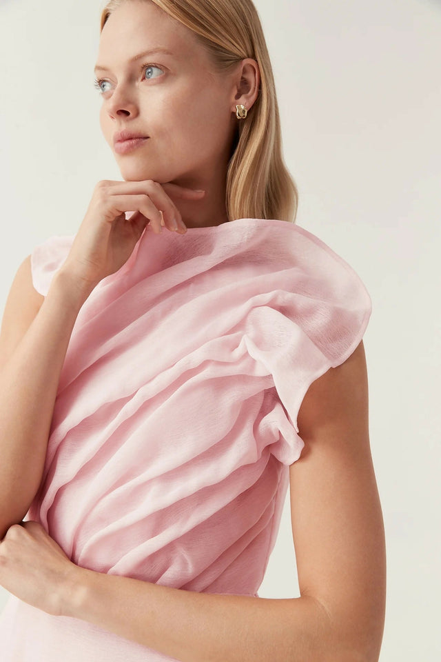 Aje Genesis Midi Dress in Soft Pink Size 14 - 14 / Pink - Dresses