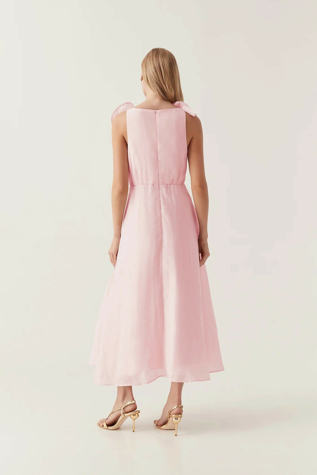 Aje Genesis Midi Dress in Soft Pink Size 14 - 14 / Pink - Dresses