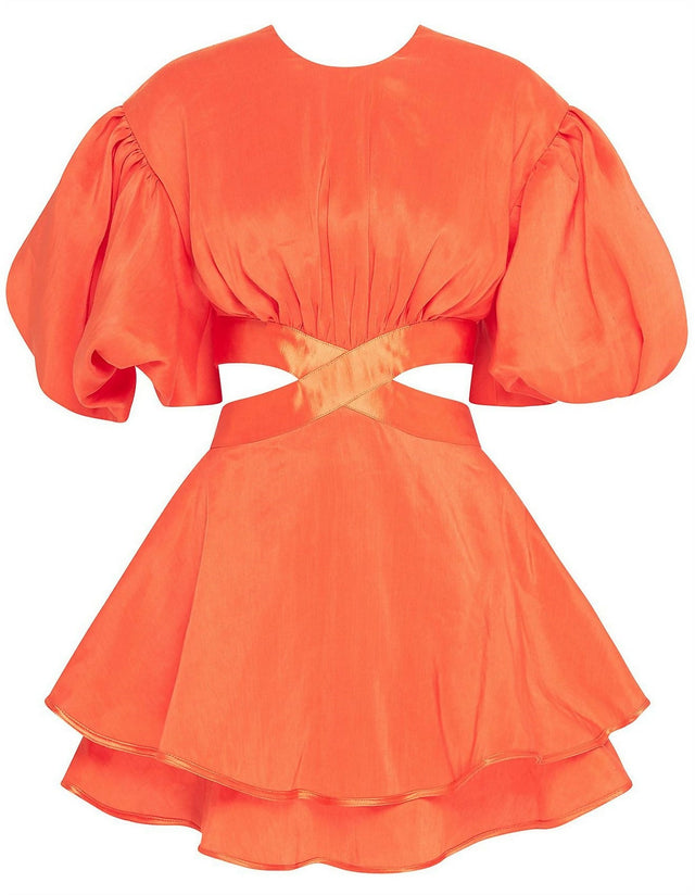 Aje Gracious Cut Out Mini in Saffron Red Size AU 6 - 6 / Red - Dresses