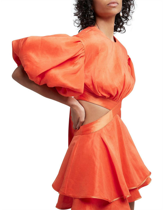 Aje Gracious Cut Out Mini in Saffron Red Size AU 6 - 6 / Red - Dresses