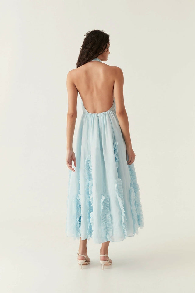 Aje-Hilma-Frill-Maxi-Halter-Dress-4