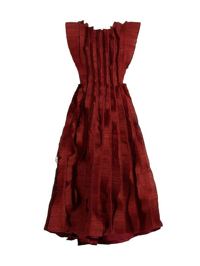 AJE - Aje Hybrid Midi in Burgundy