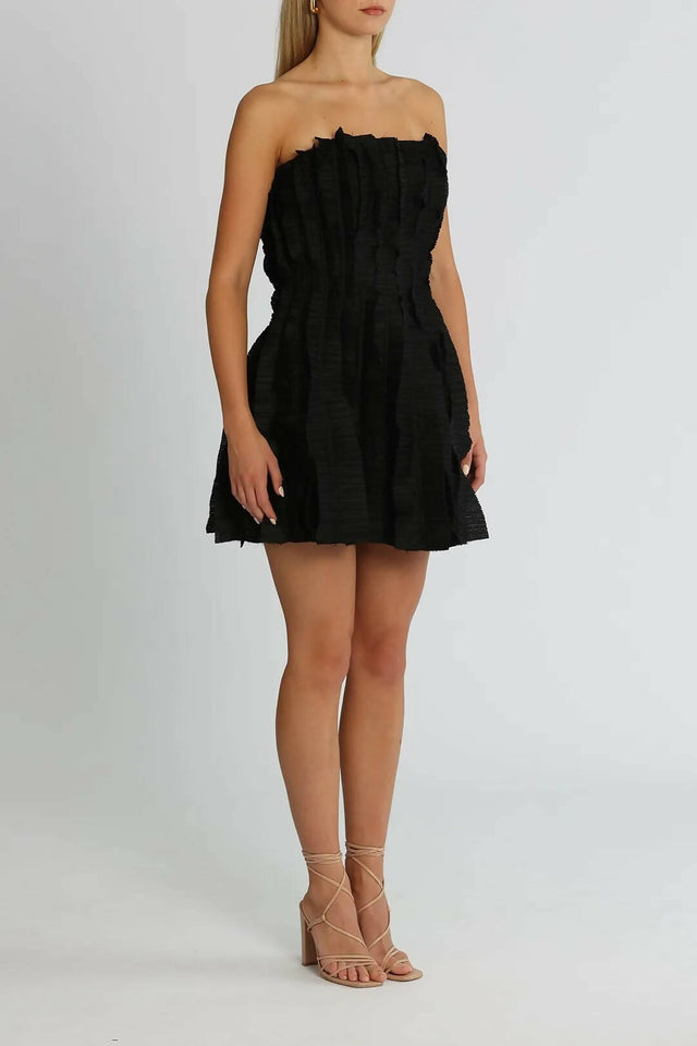 Aje Hybrid Mini Dress in Black - 4 / Black - Dresses