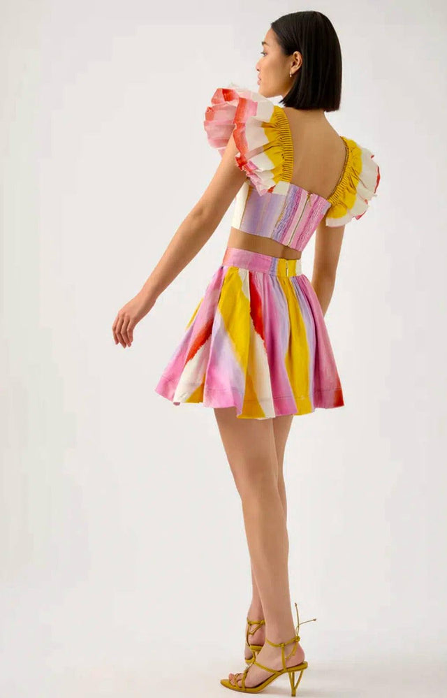 AJE - Aje Imagination Free Sleeve Top & Mini Skirt