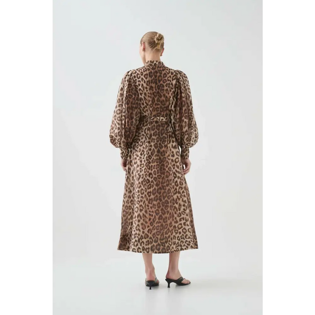 Aje Isabella Shirtdress Leopard Print Size AU 12 - 12 / Print - Dresses