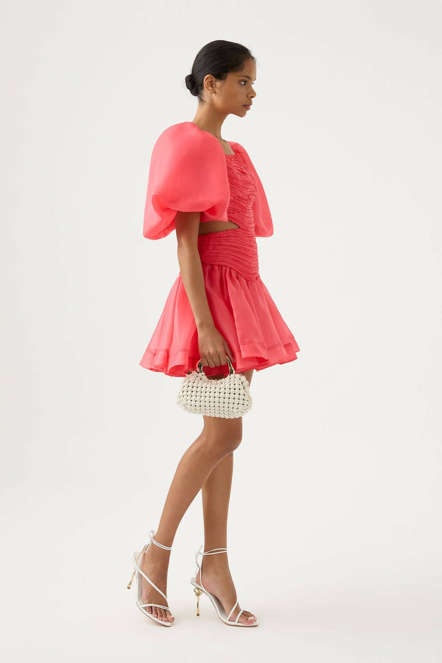 Aje Joan Puff Sleeve Mini Dress - Dresses