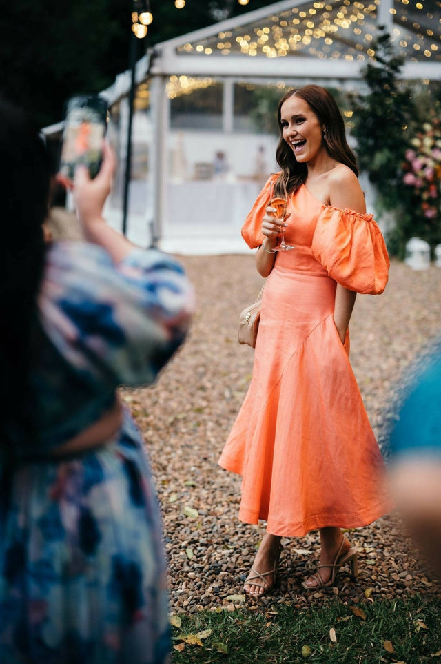 AJE - Aje Maia Coral Midi Dress
