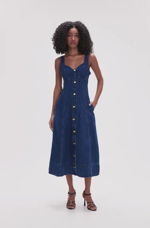 AJE - Aje May Denim Midi Dress