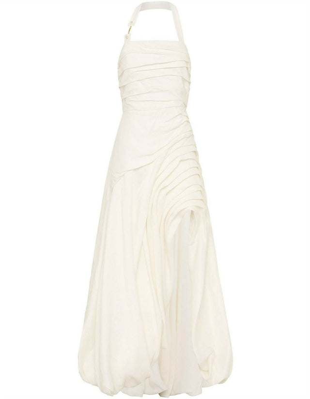 Aje Mika Draped Split Maxi Dress - Dresses