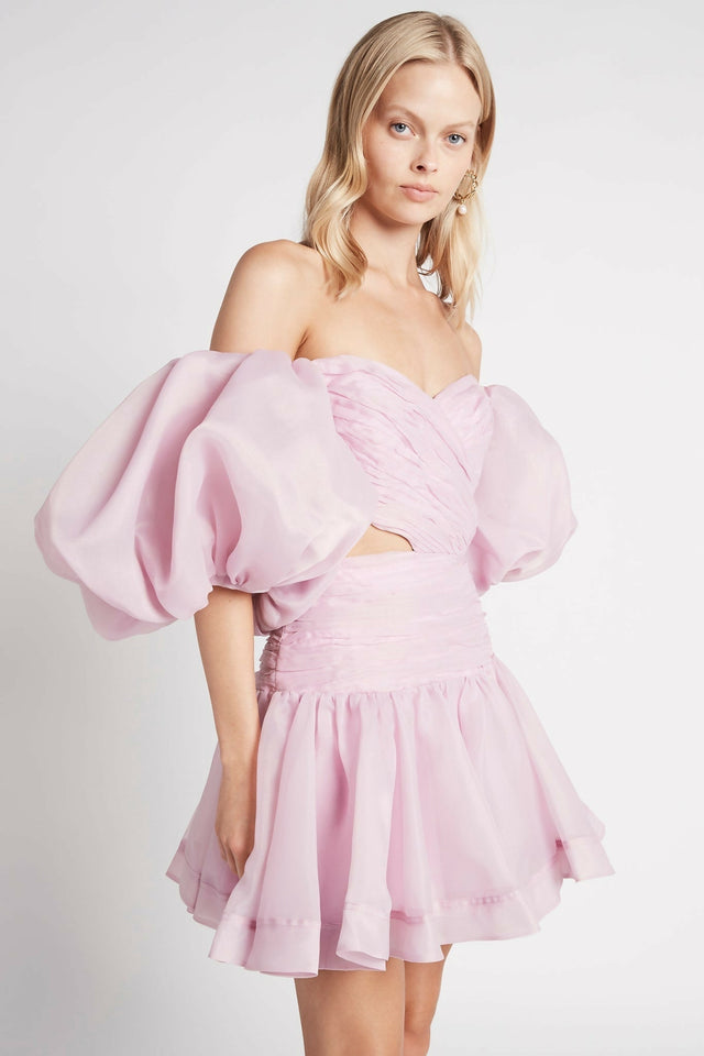 Aje Myriad Mini Dress Pink - Dresses