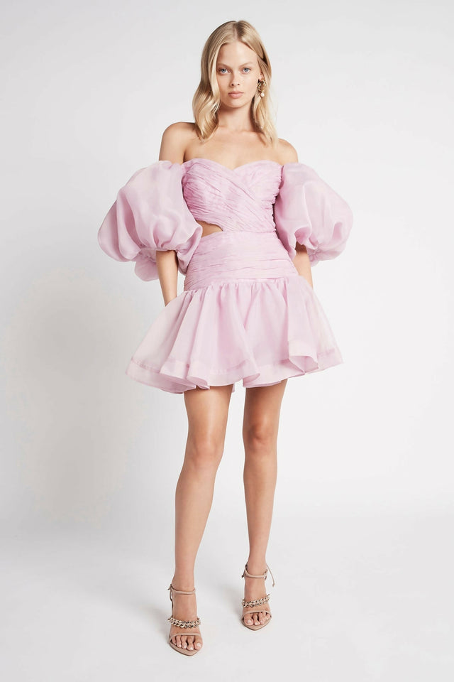 Aje Myriad Mini Dress Pink - Dresses