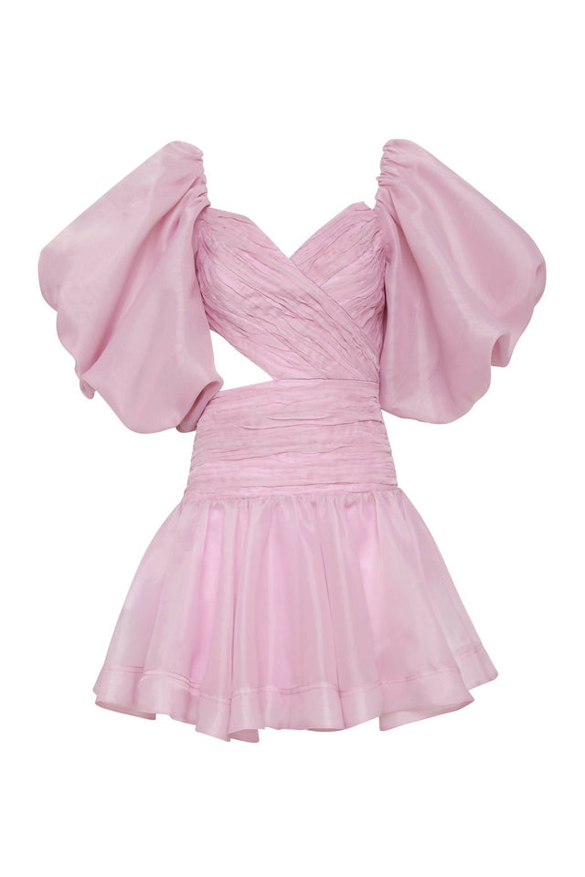 Aje Myriad Mini Dress Pink - Dresses
