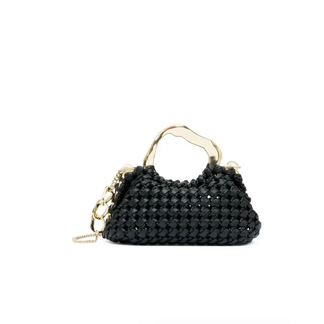 Aje New Weave Micro Frame Bag - Black - Handbags