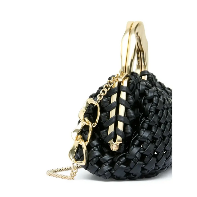 Aje New Weave Micro Frame Bag - Black - Handbags