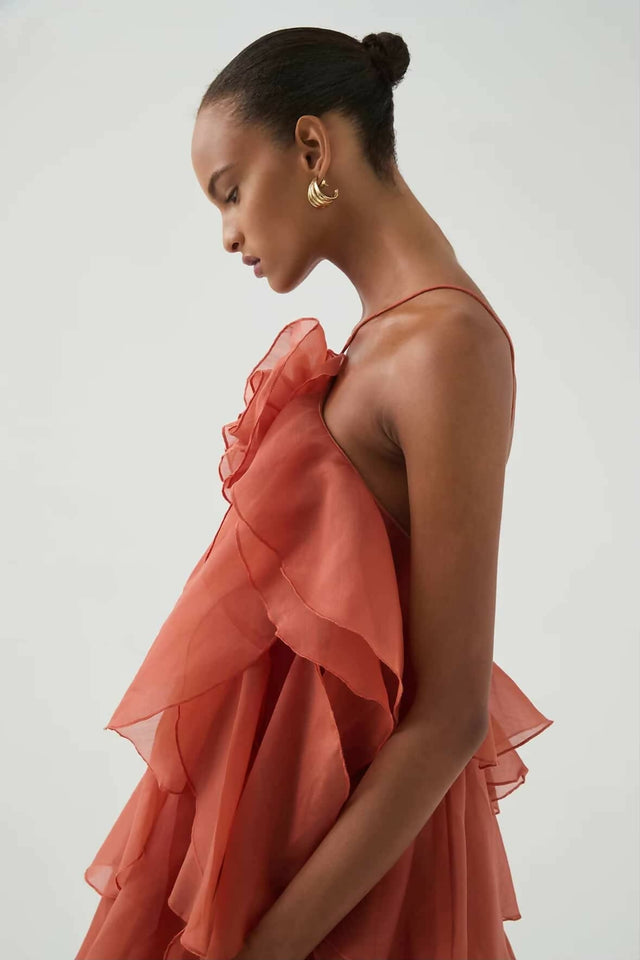 Pandorea Layered Maxi - Coral - Maxi Dress