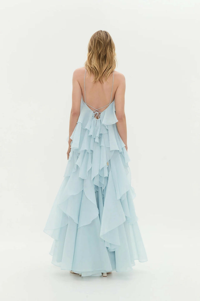 AJE Pandorea Layered Maxi Silver Blue - 6 / Blue - Dresses