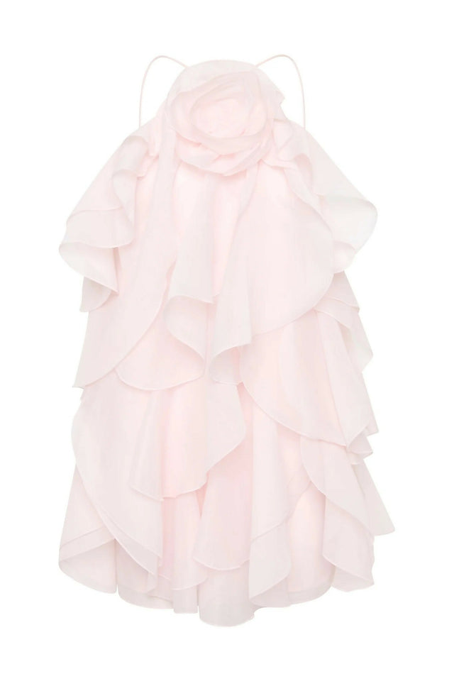 Aje Pandorea Layered Mini Dress - 12 / Pink - Dresses
