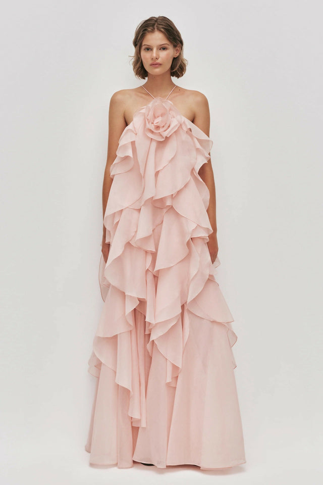 Aje Pandorea Maxi Dress - 10 / Pink - Dresses
