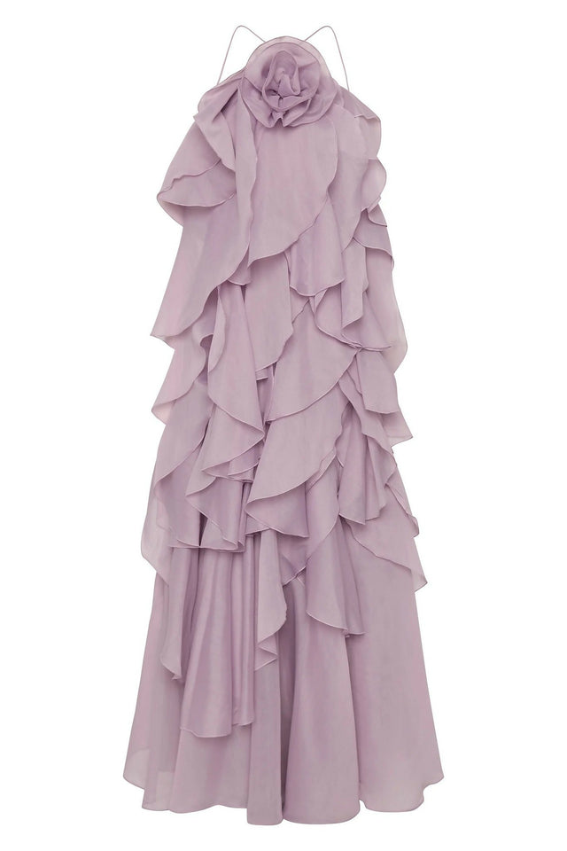 Aje Pandorea Maxi Dress - 10 / Violet - Dresses