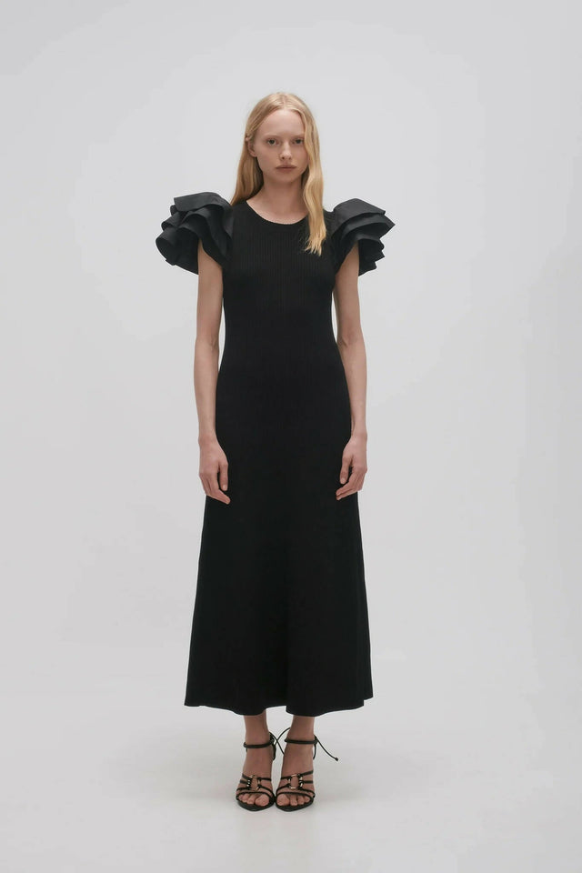 Aje Questa Puff Midi Dress - Dresses