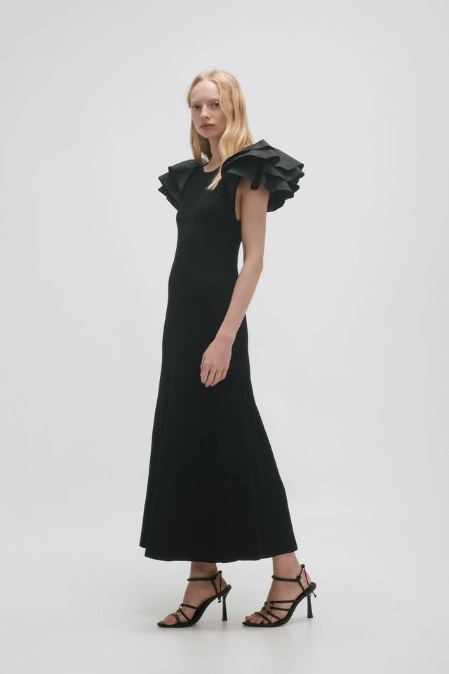 Aje Questa Puff Midi Dress - Dresses