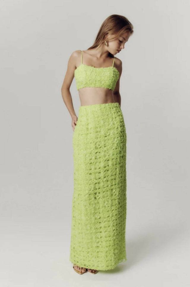 AJE - Aje Quintette Textured Midi Skirt & Bralette
