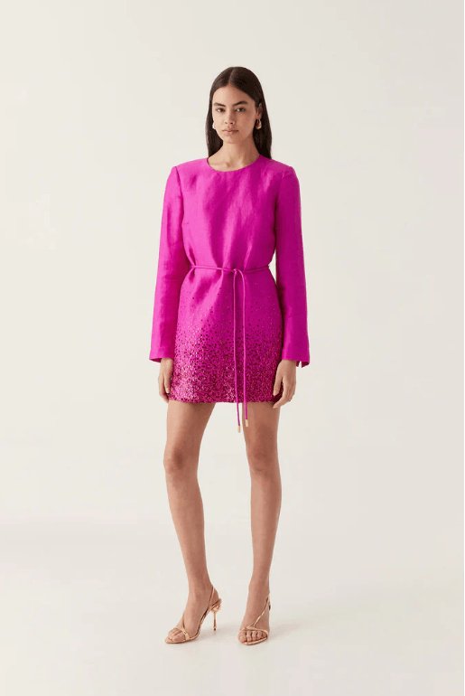 AJE - Aje Reflection Sequin Mini Dress