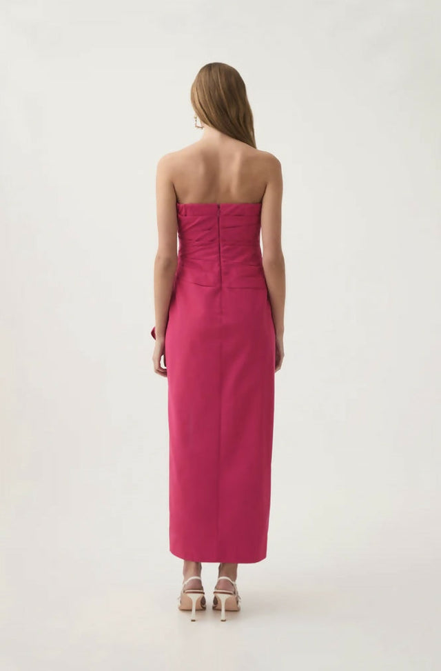 AJE ROMA DRAPED MIDI DRESS SIZE 8 - 8 / Red - Dresses