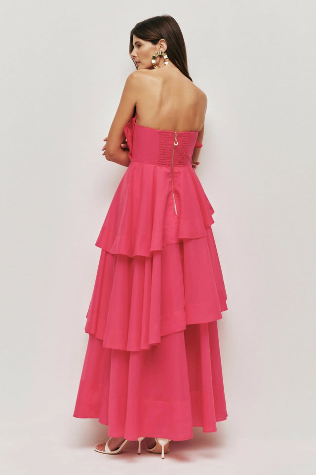 Aje Selestia Gown in Pink Magenta - Dresses