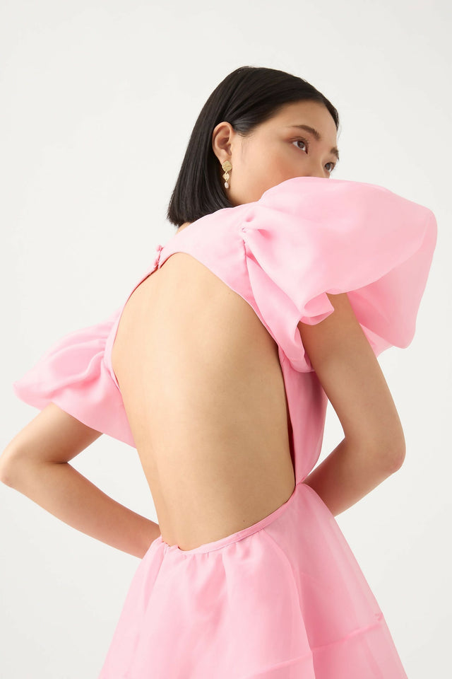 Aje Simplicity Cut out Mini Dress - 6 / Pink - Dresses