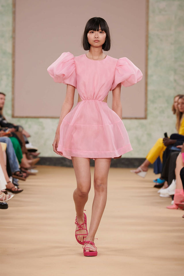 Aje Simplicity Cut out Mini Dress - 6 / Pink - Dresses