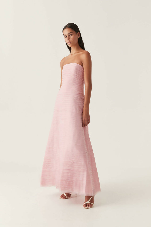 Aje Soundscape Maxi Dress in Chalk Pink - 8 / Pink - Dresses