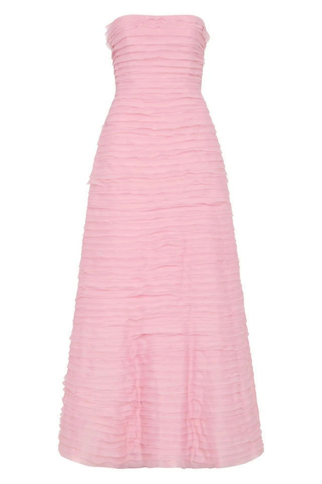 Aje Soundscape Maxi Dress in Chalk Pink Size 6 8 10 & 12 - Dresses