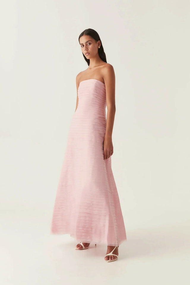 Aje Soundscape Maxi Dress in Chalk Pink Size 6 8 10 & 12 - Dresses