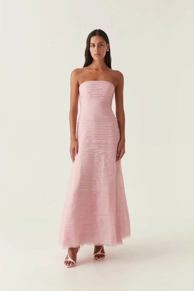 Aje Soundscape Maxi Dress in Chalk Pink Size 6 8 10 & 12 - Dresses